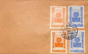 ac6559 - AFGHANISTAN - POSTAL HISTORY -  Year of Refuge PERF + IMPERF on COVER