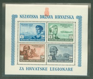 Croatia #B37  Souvenir Sheet