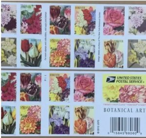 Botanical art Forever stamps 5 books total 100pcs