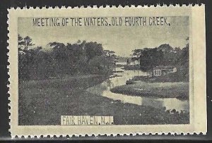 Meeting of the Waters: Old Fourth Creek Fair Haven, N.J., Early Poster Stamp