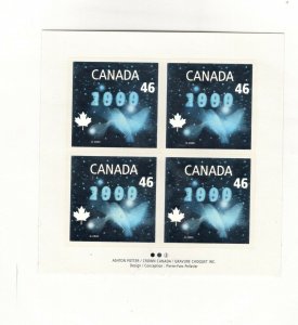 Canada 1999 Millenium Hologram sheet of four, Unitrade #1812 VFMNH CV $6.00