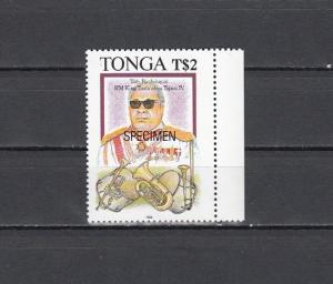 Tonga, Scott Cat. 852 Nur. King & Music Instruments Wert Specimen O / Aufdruck