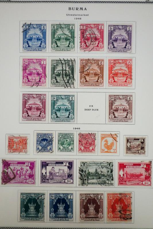 Burma Tough to Find Stamp Collection