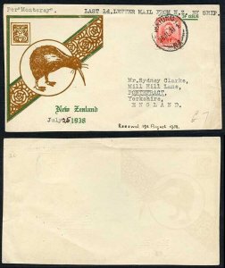 New Zealand 1938 FDC