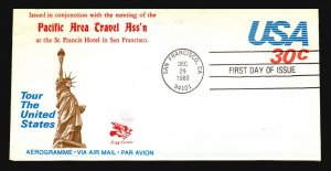 US SC# UC53 FDC / James Hogg Cachet / Small Back Flap Tear - L2106