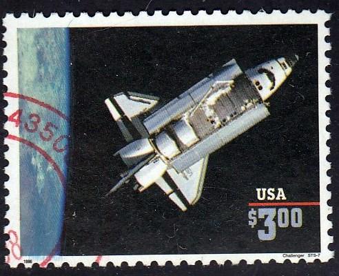 U.S. 2544b Space Shuttle Challenger, used.