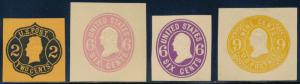 #U56 // #U67 (4) DIFF. UNUSED CUT SQUARES (#U67 W/ SMALL THIN) CV $236.50 BQ9179