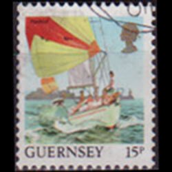 GUERNSEY 1988 - Scott# 377 Sailship 15p Used