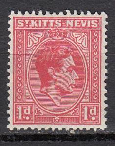 St.Kitts-Nevis - 1938 KGVI 1p Sc# 80 - MNH (857)