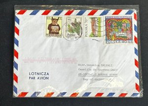 CM) 1996. POLAND. FLOWERS. ART. ARCHITECTURE. RELIGION. ENVELOPE SENT ARGENTINA.