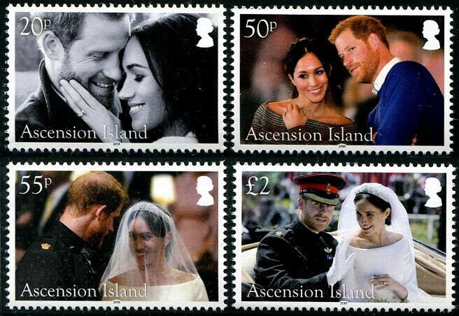 HERRICKSTAMP NEW ISSUES ASCENSION Sc.# 1203-06 Royal Wedding Prince Harry