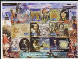 LABEL - Chad 2009 Europa - Year of Astronomy perf sheetle...