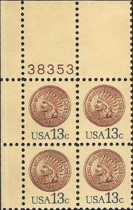 # 1734 MINT NEVER HINGED INDIAN HEAD PENNY