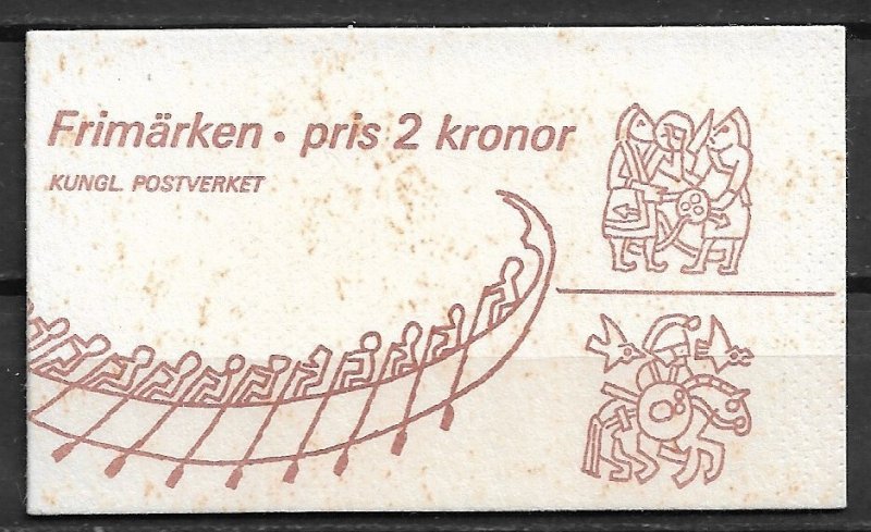 1967 Sweden 730a Swedish Museum of National Antiquities booklet BK of 10 MNH