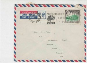Rhodesia and Nyasaland 1963 Airmail Machine Slogan Stamps Cover to EnglandR18131