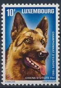 Luxembourg 1983 #698 MNH. Dog, german shepherd