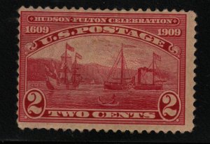 1909 Hudson Fulton Sc 372 MHR OG single stamp