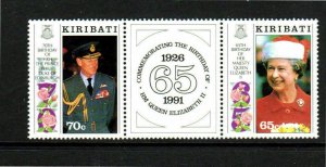 KIRIBATI #571-572a  1992   ELIZABETH & PHILLIP BIRTHDAY  MINT  VF NH  O.G  PAIR