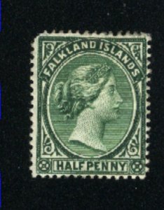 Falkland Islands #9   Mint  1891-99 PD