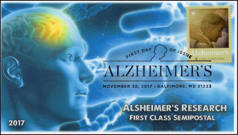 17-419, 2017, Alzheimer's Research, Baltimore MD, Pictorial, FDC, Pictorial Post
