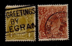 Australia 73 & 75 Used Wmk. 203