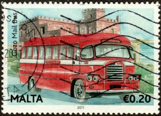Malta 1432f - Used - 20c Maltese Chassis Gozomail Bus (2011) (2)