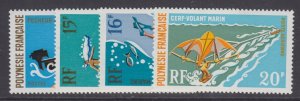 French Polynesia, Scott 263, C71-C73, MLH