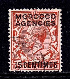 GREAT BRITAIN (MOROCCO) — SCOTT 60 — 1940 15c ON 1½d KGVI — USED — SCV $26