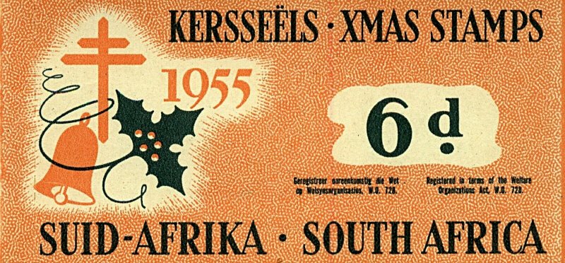 South Africa 1955 6d Xmas Stamps Booklet Mint Stamps