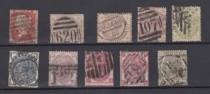 GB QV Unchecked Collection Of 10 To 6d Fine Used BP11761