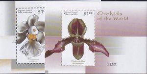 US 368-69 Trust Territories Micronesia NH VF Orchids S/S