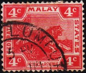 Malaya(Federated Malay States). 1900 4c S.G.38 Fine Used