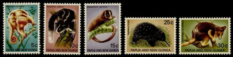 Papua New Guinea 323-7 MNH Animals, Spotted Cuscus, Possum, Kangaroo