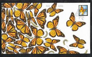 bq. MONARCH Butterfly = Insects = attractive  FDC, OFDC Canada 2014 NEW