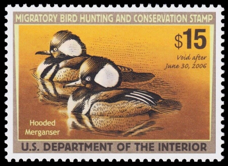 United States Hunting Permit Stamp Scott RW72 (2005) Mint NH VF, CV $30.00 C 