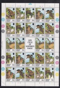 Solomon Islands,# 465-470, Life Cycle of Sanford's Eagle, Full Sheet, NH