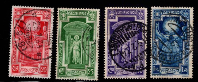 ITALY Scott 310-313 Used 1933 Holy Year, good start to a Great set