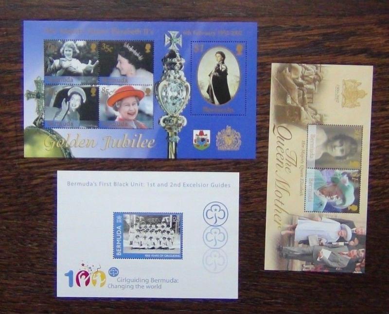 Bermuda 2002 Golden Jubilee Queen Mother 2010 Girl Guides Miniature Sheet MNH