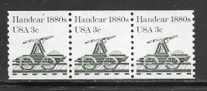 #1898 MNH Strip of 3