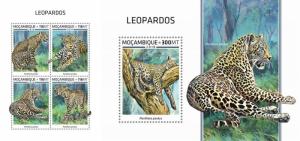 Z08 MOZ18514ab MOZAMBIQUE 2018 Leopards MNH ** Postfrisch Set