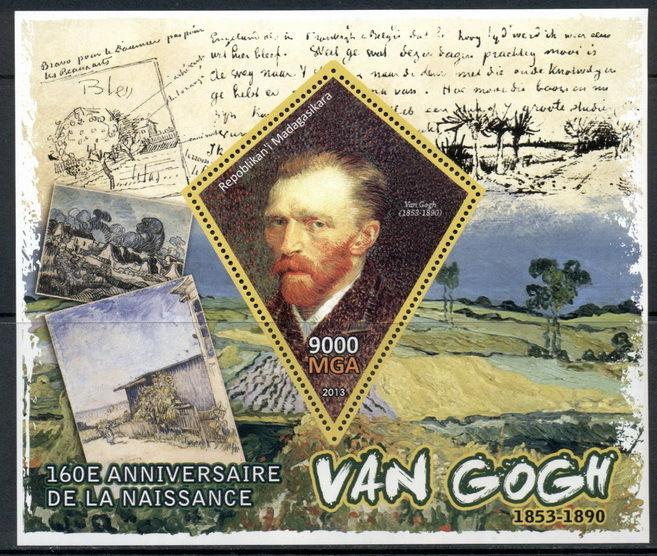 Vincent van Gogh MNH set - 4val sheet + s/s