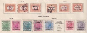 AUSTRIA OCCUPATION STAMPS AMAZING OLD COLLECTION ON PAGES! BIN AAA