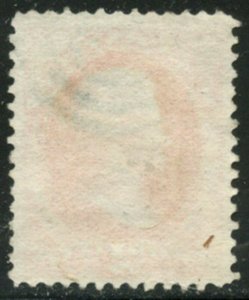 US Sc#178 1875 2c Vermilion CBN Wove Paper F-VF Centered Sound Used