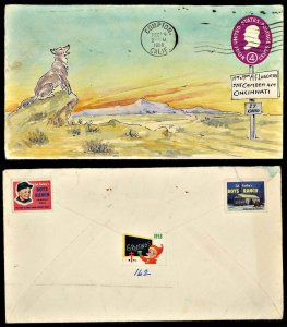 1958 HAND PAINTED Cover Compton Calif