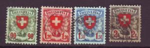 J13639 JLstamps 1924 swiss set used #200-3 designs