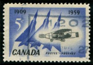 383 Canada 5c First Flight in Canada, used