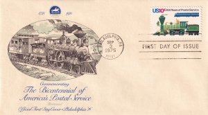 1975, Bicentennial America's Postal Service, Fleetwood, FDC (E11854)