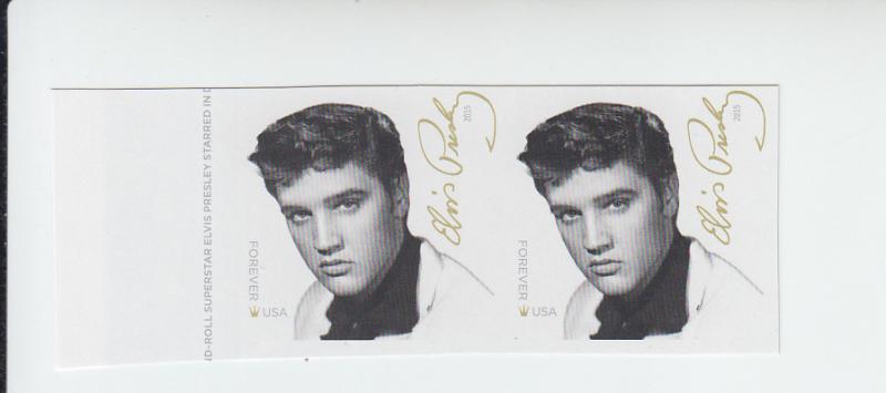 2015 USA Elvis Presley SA Imperf Pair (Scott 5009a) MNH