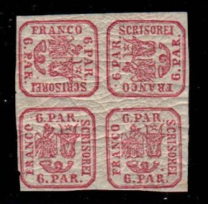 Romania-Moldova-Walachia #12a 2 Tete-beche Pairs