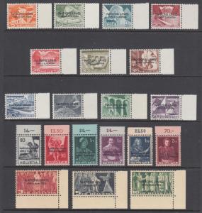 Switzerland Sc 7O1-7O20 MNH. 1950 UN European Office overprints, cplt set, VF+